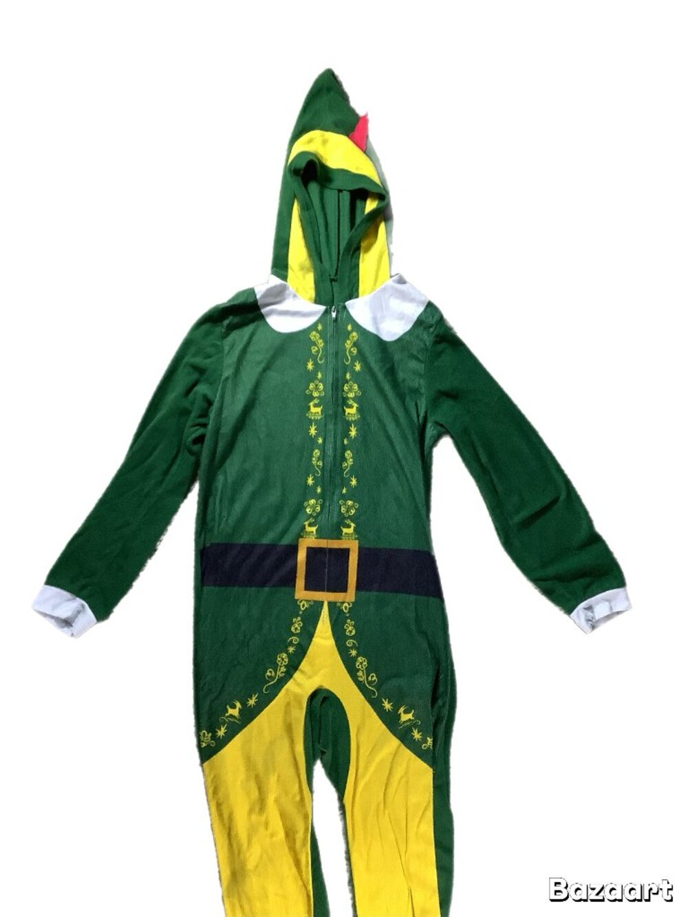 Buddy the Elf Christmas Pajamas Kids Size 12 One-Piece Costume
